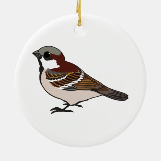 Schattige mus keramisch ornament (Achterkant)