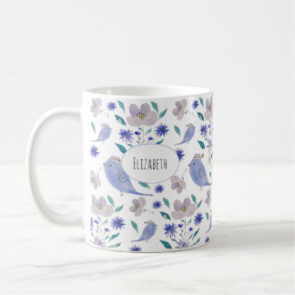 Schattige Mus met een Bloemen Hoed Koffiemok