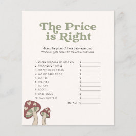 Schattige Mushroom Baby shower - Spel - Raad de pr