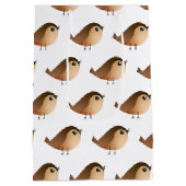 Schattige Musvogel Cartoon Medium Cadeauzakje (Achterkant)