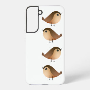 Schattige Musvogel Cartoon Samsung Galaxy Hoesje