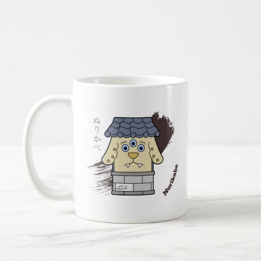 Schattige muurmonster Nurikabe- Fun Yokai Koffiemok (Links)