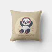 Schattige muziek panda kussen (Voorkant)