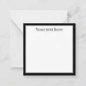 schattige muziekliefhebbers harp tekstgesplitst li notitiekaartje (Achterkant)