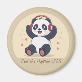 Schattige Muziekpanda Magneet