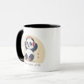Schattige Muziekpanda Mok (Voorkant links)