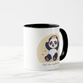 Schattige Muziekpanda Mok (Voorkant rechts)
