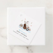 Schattige muzikant Polar Beer Baby shower Bedankjes Labels (In situ)