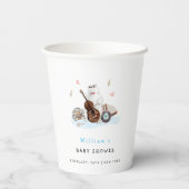 Schattige muzikant Polar Beer Baby shower Papieren Bekers (Achterkant)