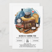 Schattige Mystery Detective Verjaardag Kaart (Voorkant / Achterkant)