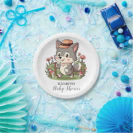 Schattige mystiek wolf Baby shower Papieren Bordje
