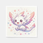 Schattige Mythical Dragon Baby shower Servet (Voorkant)