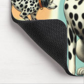 Schattige Naadloos Dalmatisch Muismat (Hoek)