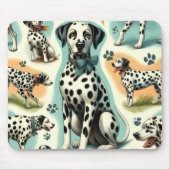 Schattige Naadloos Dalmatisch Muismat (Voorkant)