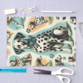 Schattige Naadloos Dalmatisch Tissuepapier (Craft)