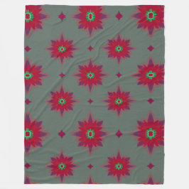 Schattige Naadloos Herhalend Bloemontwerp voor Dek Fleece Deken