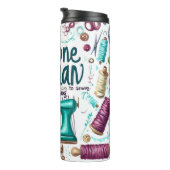 Schattige Naai Tumbler Thermosbeker (Geroteerd rechts)