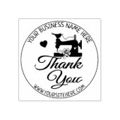 Schattige naaien dank u rubberstempel (Afrduk)