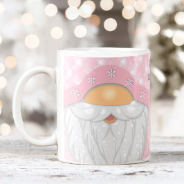 Schattige naam Roze Kerst Gnome Mok