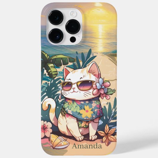 schattige naam strandkat Case-Mate iPhone case (Achterkant)
