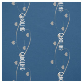 Schattige Naam toevoegen Hearts Garland Pattern Bl Stof