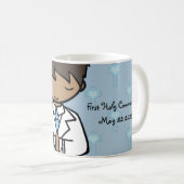 Schattige naam van de eerste Heilige Communie Koffiemok (Voorkant rechts)