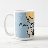 Schattige naam van de eerste Heilige Communie Koffiemok (Links)