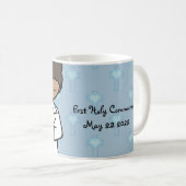 Schattige naam van de eerste Heilige Communie Koffiemok (Voorkant rechts)