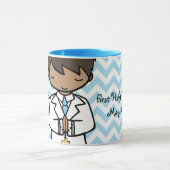 Schattige naam van de eerste Heilige Communie Mok (Midden)