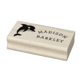 Schattige naam van Dolphin Cute Kind Rubber Stempe Rubberstempel
