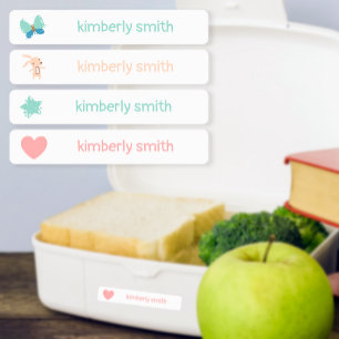 Schattige naam voor schoolkinderdagverblijf meisje labels