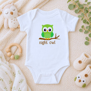 Schattige Nachtuil Romper