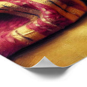 Schattige Napping Chihuahua Poster (Hoek)