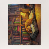 Schattige Napping Kat Puzzels voor Volwassene 500 (Verticaal)