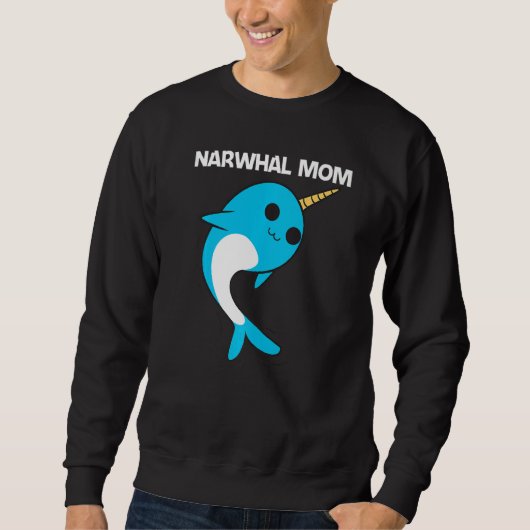 Schattige Narwalen Voor Moeder Moeder Narwalen Nar Trui (Voorkant)