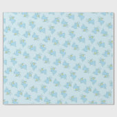 Schattige Narwhal Baby shower Kawaii Cadeaupapier (Vlak)