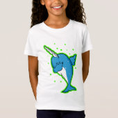 Schattige Narwhal Dabbing T-shirt (Voorkant)