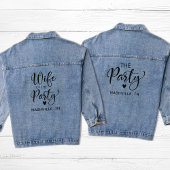 Schattige Nashville vrijgezellenfeest Denim Jacket