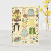 Schattige Native American Indian Art Reproduction Kaart (Gele Bloem)