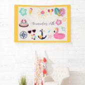 Schattige Nautilus Verjaardag Spandoek (Insitu)