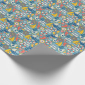 Schattige nautisch Zee Cadeaupapier (Hoek)