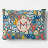 Schattige nautisch Zee levensmonogram Etui (Voorkant)
