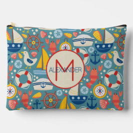 Schattige nautisch Zee levensmonogram Etui