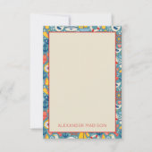 Schattige nautisch Zee Notitiekaartje (Voorkant)