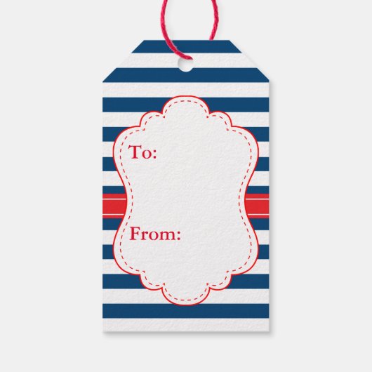 Schattige nautische alligator Baby shower dank u Cadeaulabel (Achterkant)