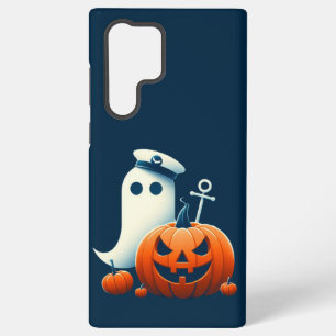 Schattige, nautische/kust Halloween geest/pompoene Samsung Galaxy Hoesje