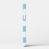 Schattige Nautische verankering lichtblauwe strepe Case-Mate iPhone Case (Achterkant / Links)