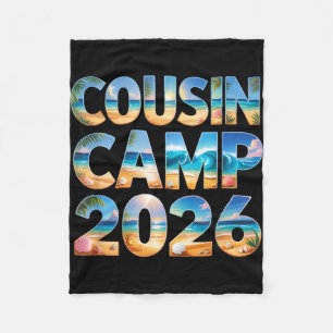 Schattige neef kamp 2026 bemanning familiereünie r fleece deken