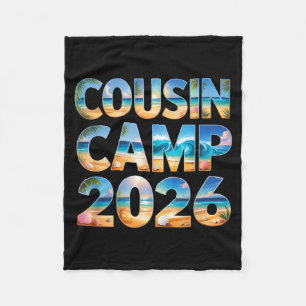 Schattige neef kamp 2026 bemanning familiereünie r fleece deken