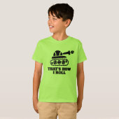 Schattige Neon Green Kind's Tennis Tee Shirt (Voorkant volledig)